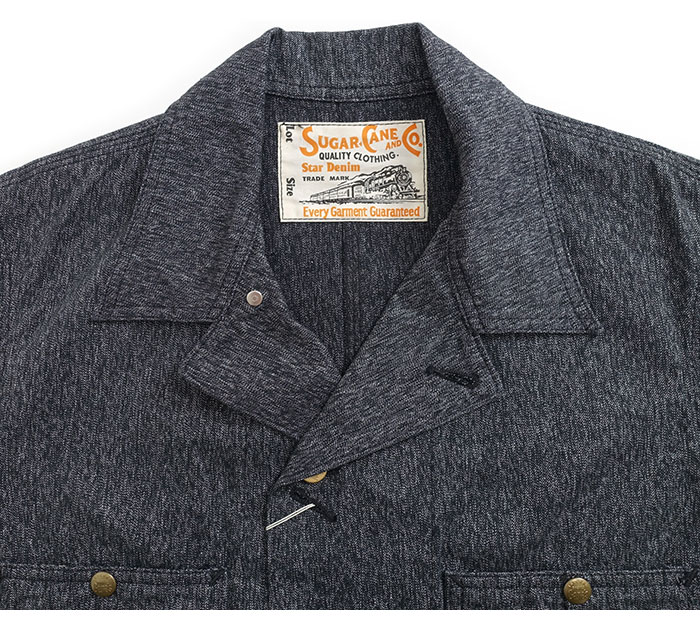 SUGAR CANE シュガーケーン [SC14373] 9oz. ブラック コバート ワーク