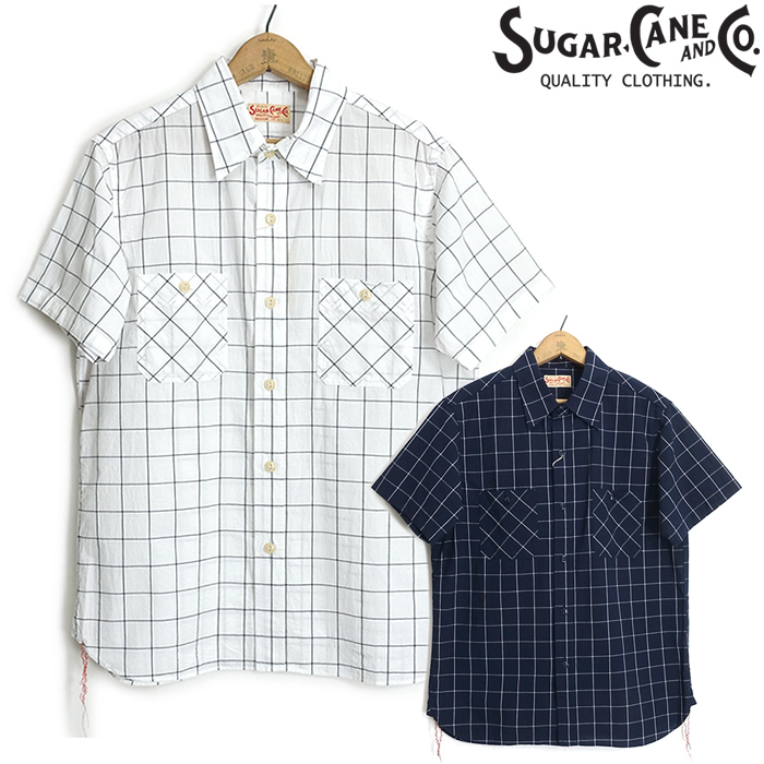 SUGAR CANE シュガーケーン [SC39290] ウインドウペンチェック半袖