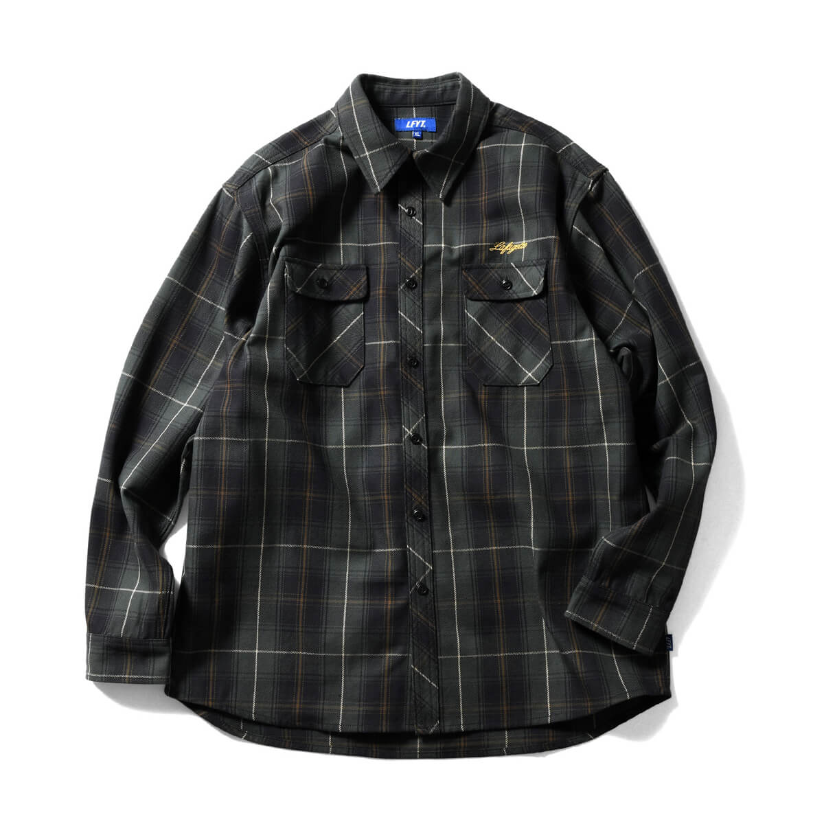 LFYT エルエフワイティー CLASSIC HEAVY WEIGHT FLANNEL SHIRT フランネルシャツ LA220202 GREEN グリーン