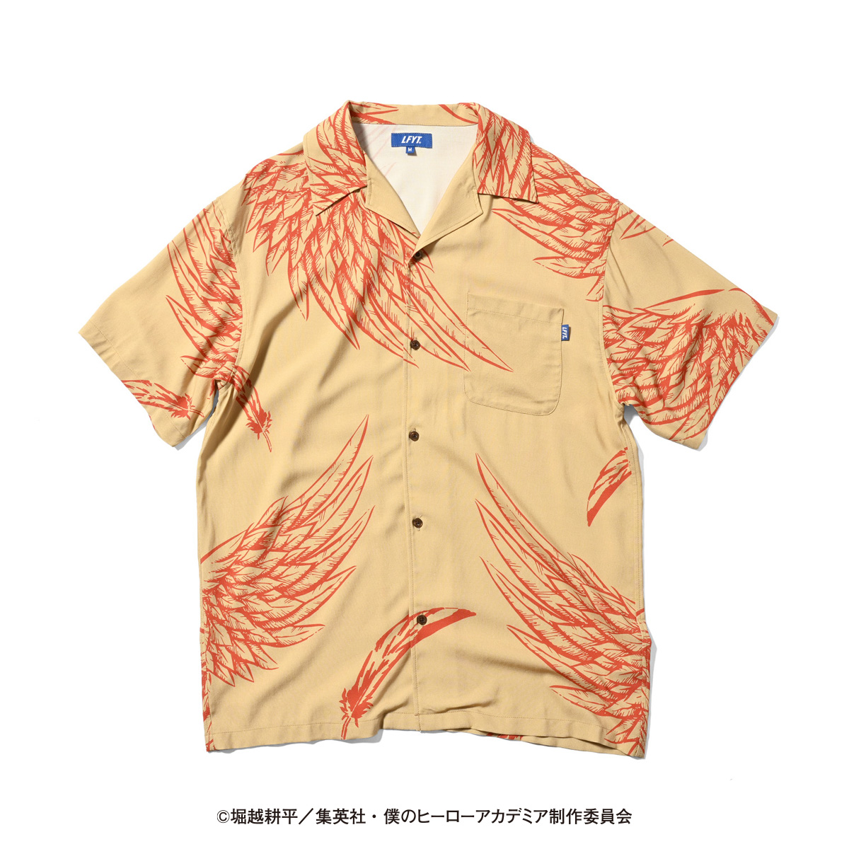 LFYT×僕のヒーローアカデミア エルエフワイティー ヒロアカ ラファイエット シャツ Lafayette 半袖 ブランド S/S SHIRT (ホークス) BEIGE ベージュ LE230202 :100102230406:Lafayette