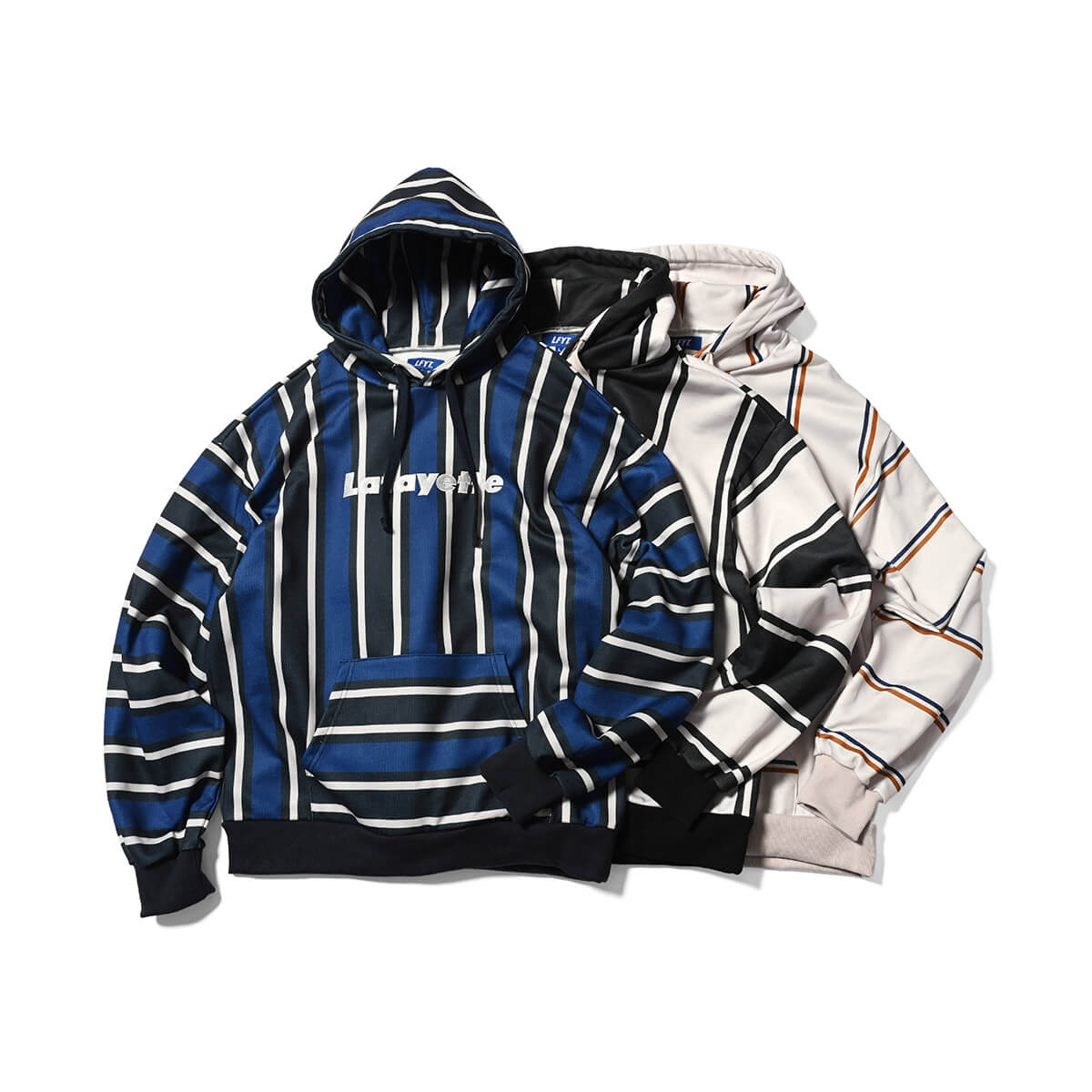 LFYT ラファイエット プルオーバーパーカー Lafayette ストリート ヒップホップ ラッパー カジュアル ブランド MEXICAN STRIPE Lafayette LOGO HOODIE LS230501｜clickstarwaks