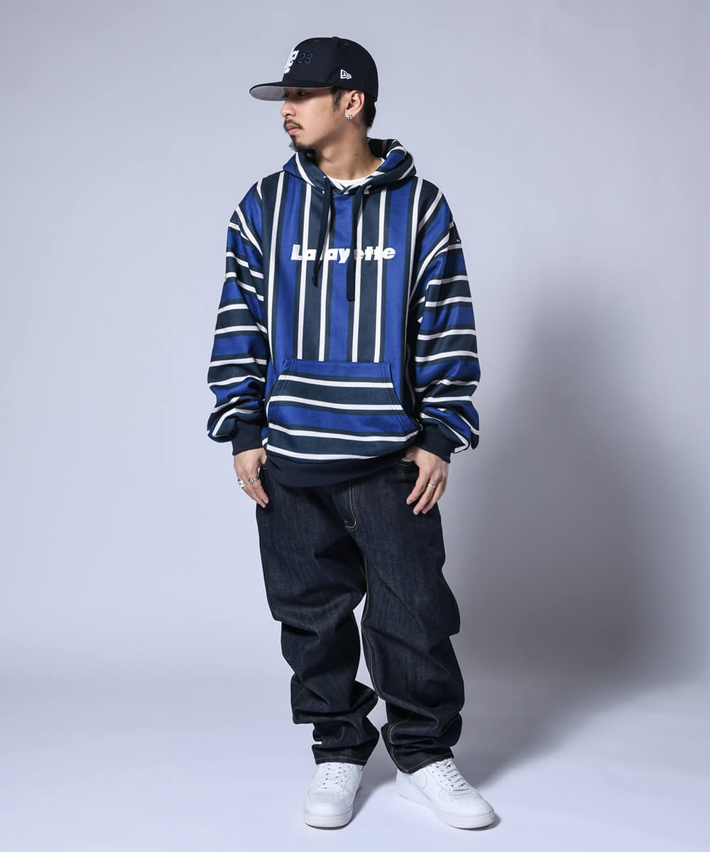 LFYT ラファイエット プルオーバーパーカー Lafayette ストリート ヒップホップ ラッパー カジュアル ブランド MEXICAN STRIPE Lafayette LOGO HOODIE LS230501｜clickstarwaks｜20