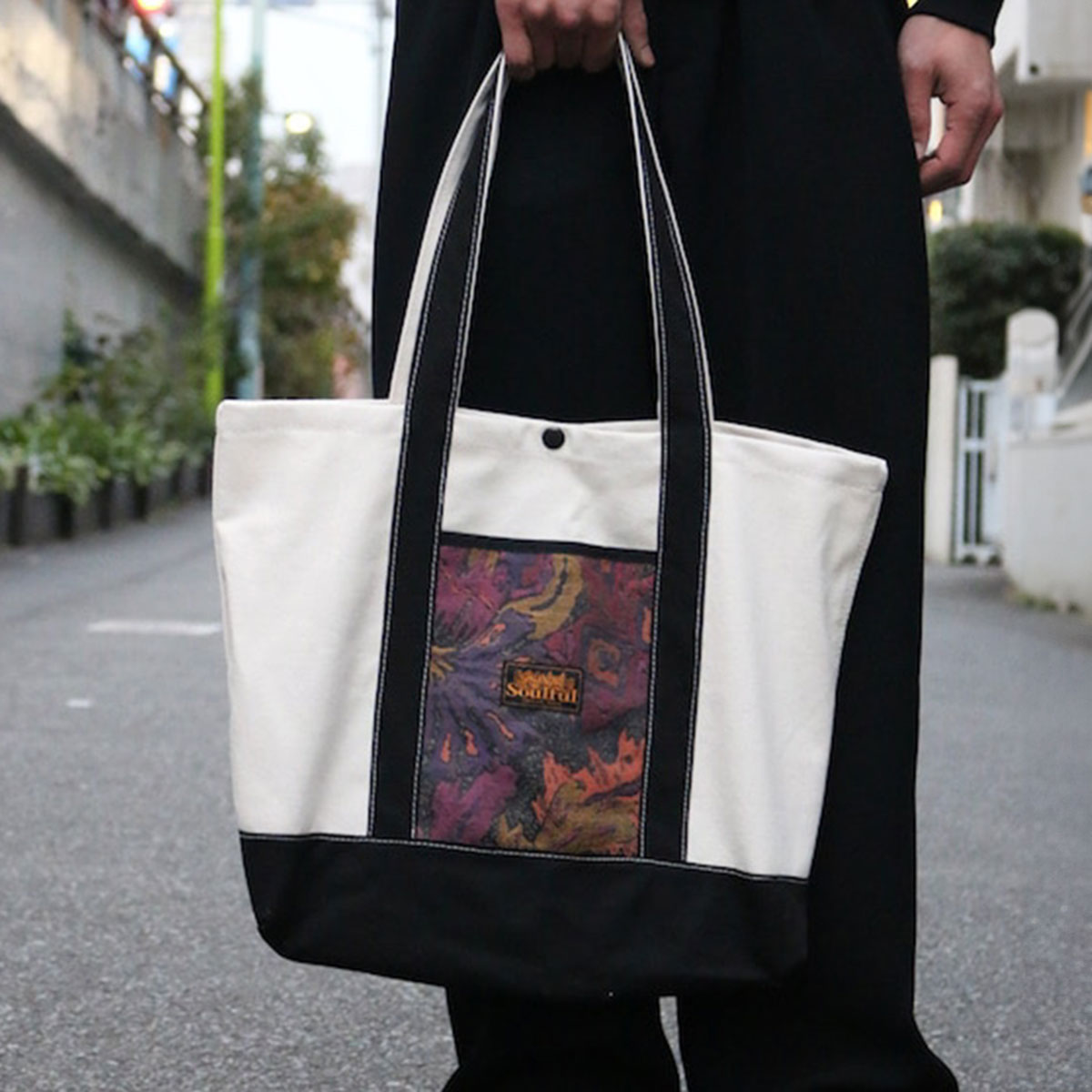 SOULFUL ソウルフル ロゴ プリント ストリート ヒップホップ ラッパー カジュアル ブランド Daily Canvas Tote トートバッグ SFLNA 2301 03 :249215240101:Lafayette