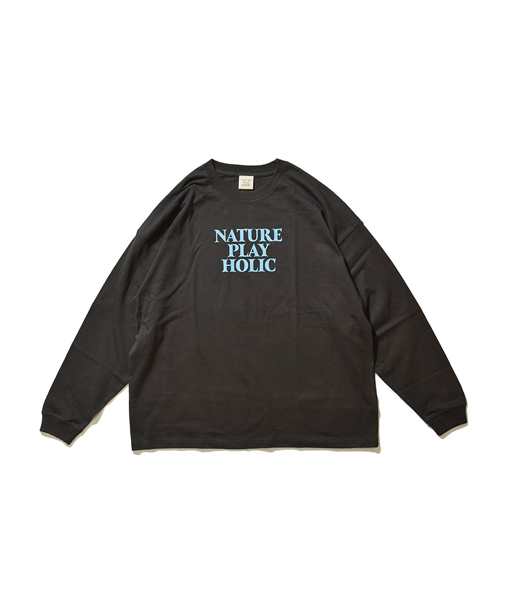 NATURE PLAY HOLIC ネイチャープレイホリック 長袖 Tシャツ ストリート ヒップホップ アメカジ カジュアル アウトドア キャンプ スポーツ ブランド LOGO L/S TEE｜clickstarwaks｜03