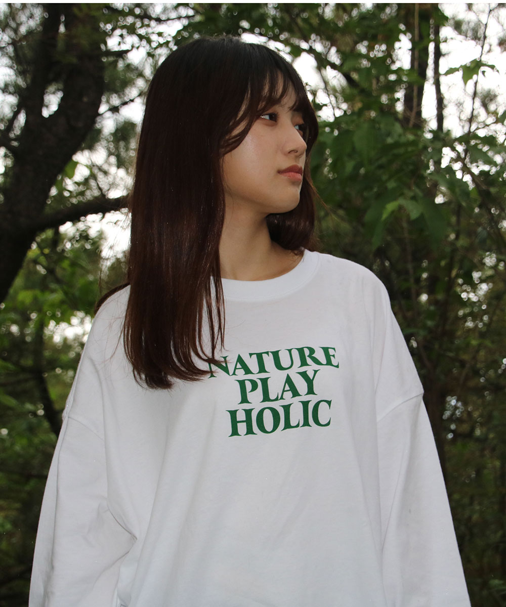 NATURE PLAY HOLIC ネイチャープレイホリック 長袖 Tシャツ ストリート ヒップホップ アメカジ カジュアル アウトドア キャンプ スポーツ ブランド LOGO L/S TEE｜clickstarwaks｜08