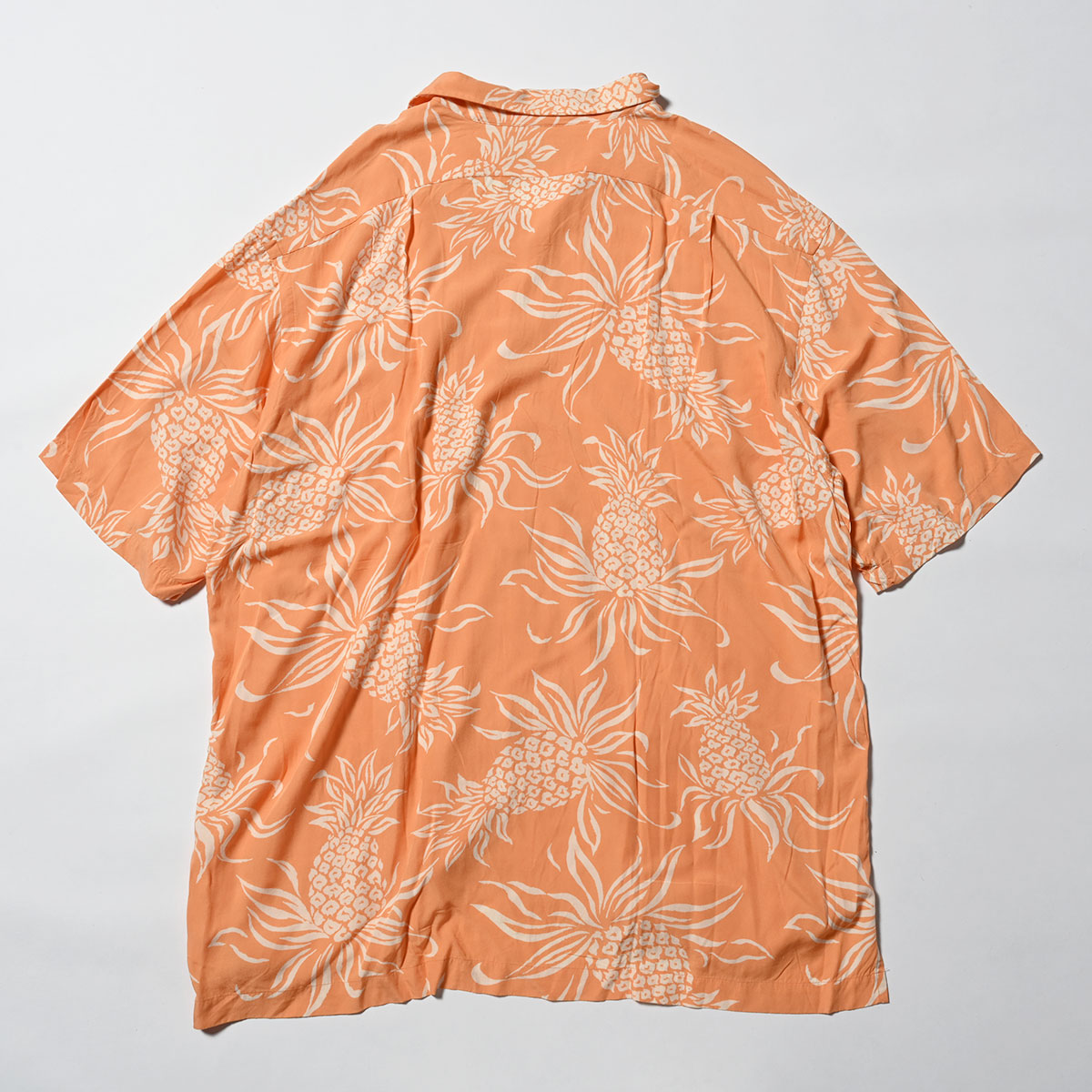 POLO RALPH LAUREN ポロラルフローレン CLAYTON OPEN COLLAR SHIRT 半袖 開襟シャツ ORANGE【XLサイズ】 【古着 中古】｜clickstarwaks｜02