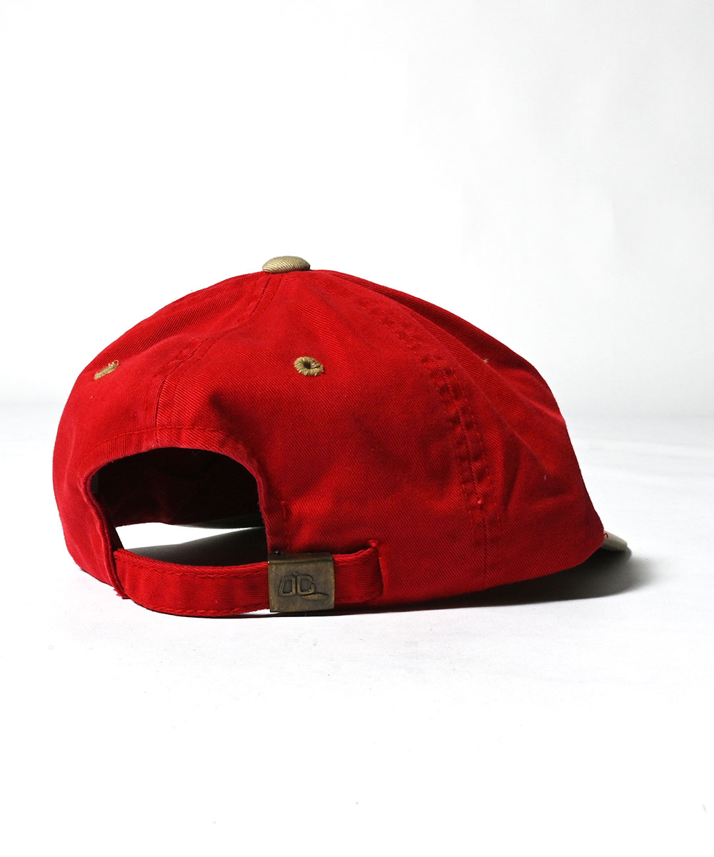 CLEVELAND INDIANS クリーブランド インディアンズ CAP キャップ RED 【ワンサイズ】 【古着 中古】｜clickstarwaks｜02