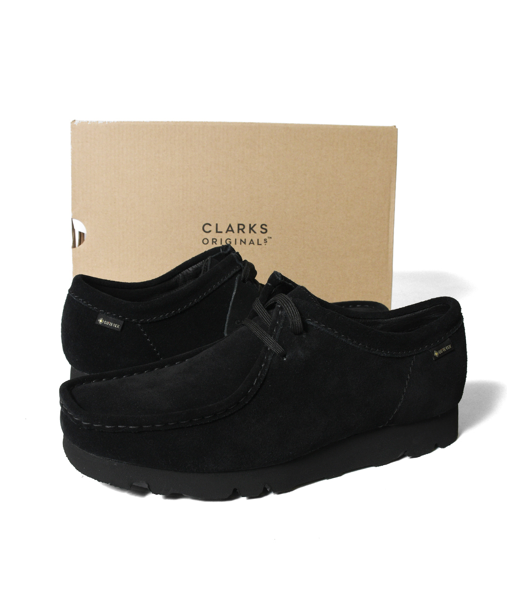 CLARKS ORIGINALS クラークス ブーツ 靴 シューズ ワラビー GORE-TEX ファッション ストリートカジュアル ブランド WALLABEE GTX 26165695 ブラック スウェード｜clickstarwaks｜11