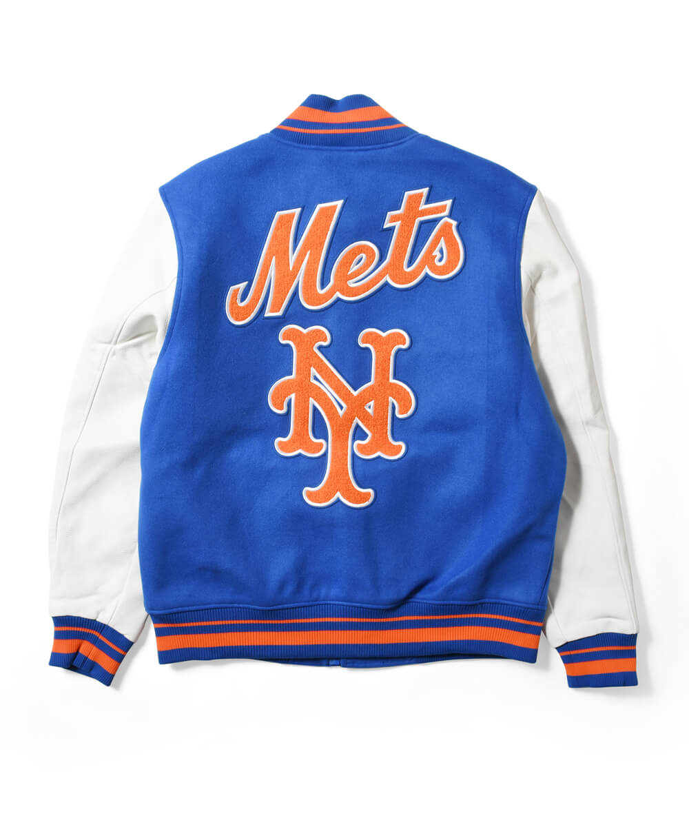 PRO STANDARD プロスタンダード ニューヨーク・メッツ スタジャン ストリート ブランド NEW YORK METS RETRO CLASSIC RIB WOOL VARSITY JACKET LNM635557｜clickstarwaks｜02