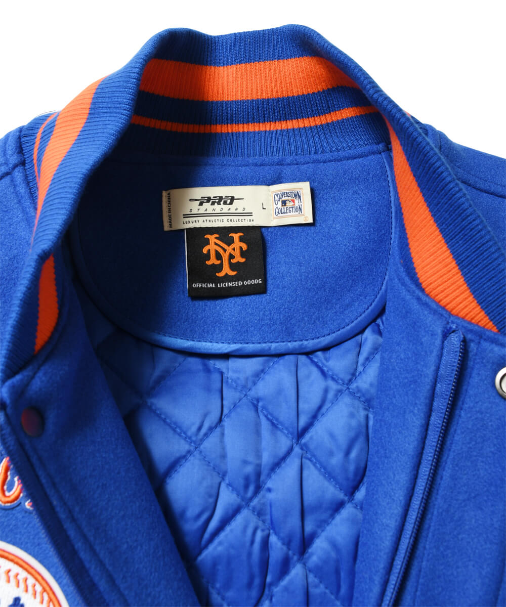 PRO STANDARD プロスタンダード ニューヨーク・メッツ スタジャン ストリート ブランド NEW YORK METS RETRO CLASSIC RIB WOOL VARSITY JACKET LNM635557｜clickstarwaks｜08