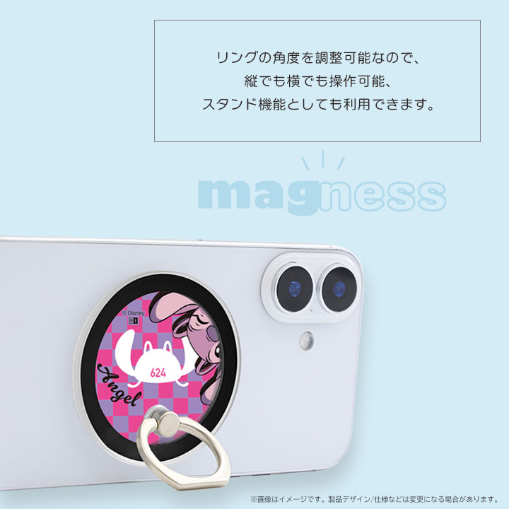 リロアンドスティッチ スマホ リング 可愛い キャラクター Magsafe マグネット ディズニー かわいい リロ＆スティッチ iPhone スタンド ホルダー 落下防止 磁石 |  | 13