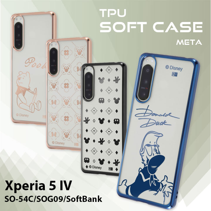 Xperia5IV SO-54C SOG09 SoftBank ディズニー TPUソフトケース META