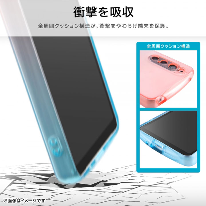 Xperia10V SO-52D SOG11 耐衝撃 TPUソフトケース グラデーション GREA
