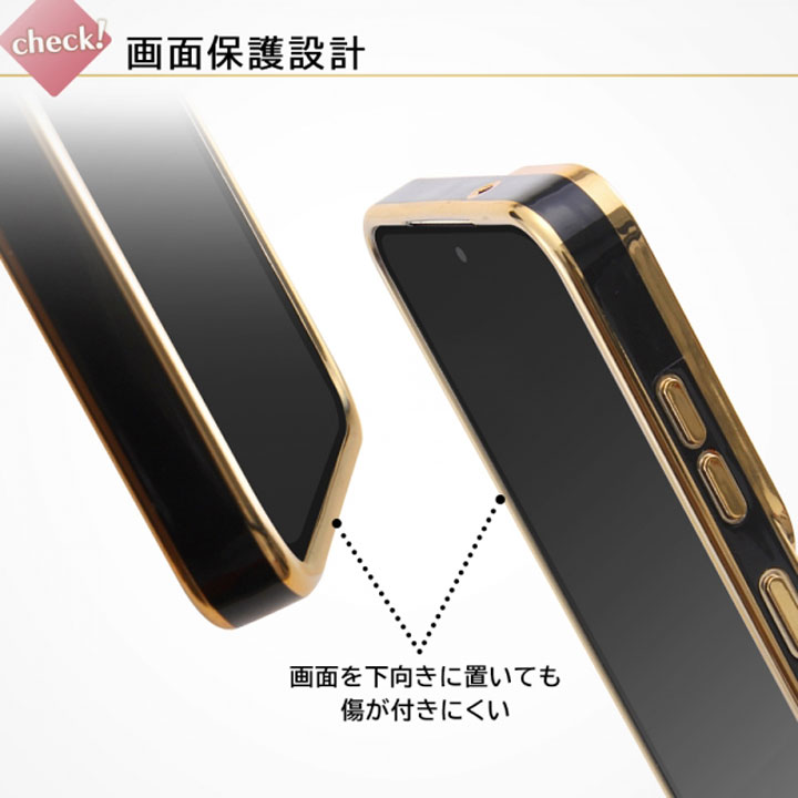 GalaxyS23 SC-51D SCG19 RakutenMobile TPUソフトケース メタリック