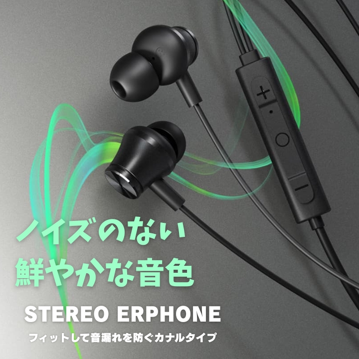 イヤホン ノイズキャンセリング 有線 タイプC マイク付 USB Type-C