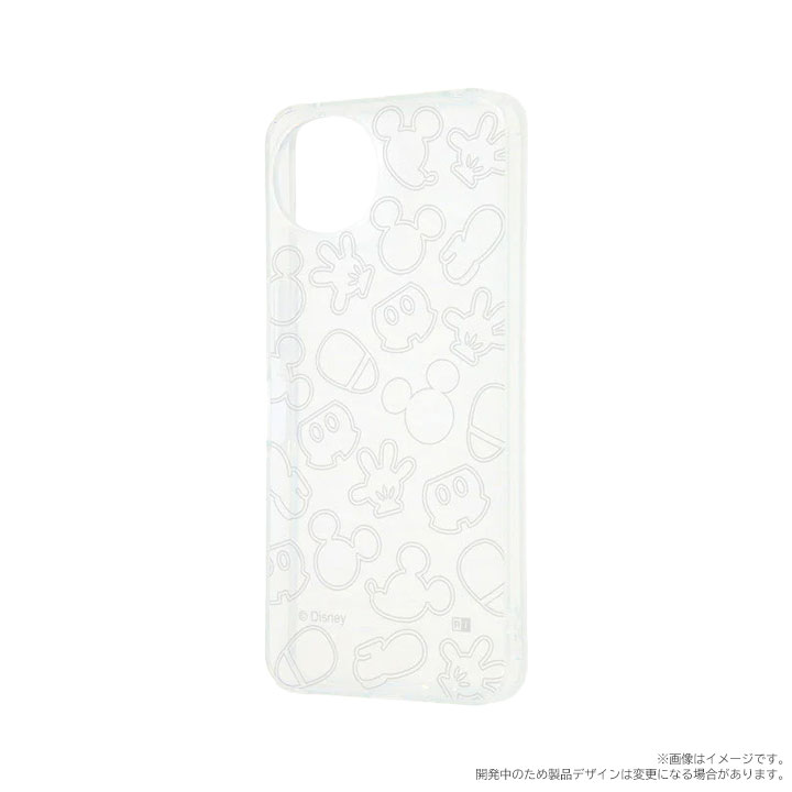 キラキラ ミッキー ケース AQUOS wish4 SH-52E ディズニー