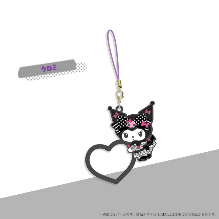 マイメロディ＆クロミ ピンクブラックパーティ チャームリング