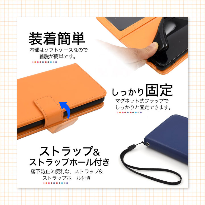 Google Pixe 7a 手帳型ケース 折りたたみ カード収納 ストラップ