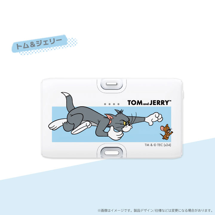 トムとジェリー Lightning Type-Cコネクタ付き リチウムイオン