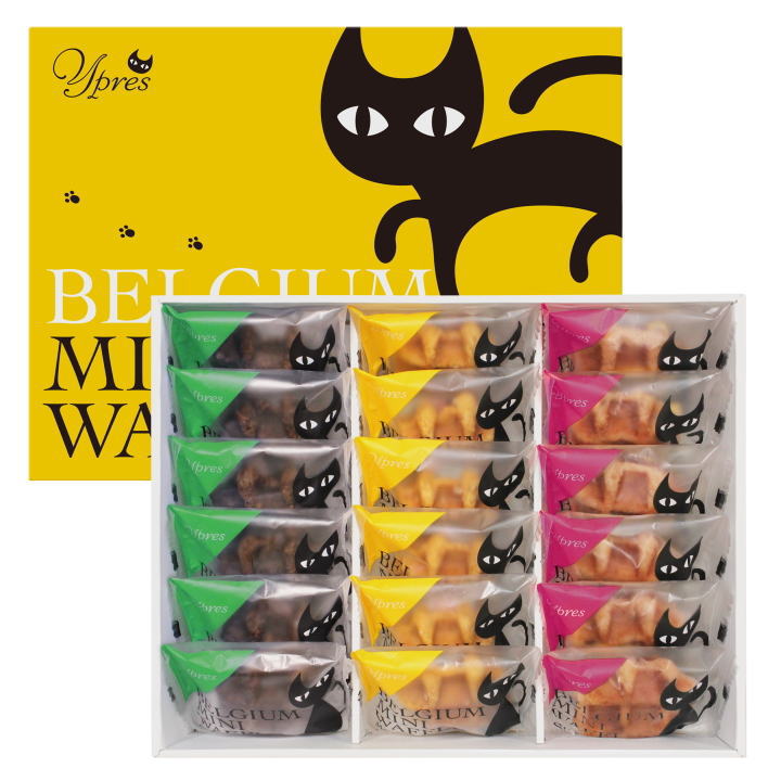 メープル・チョコ・チョコチップの3種類が楽しめる小さめワッフル ギフト