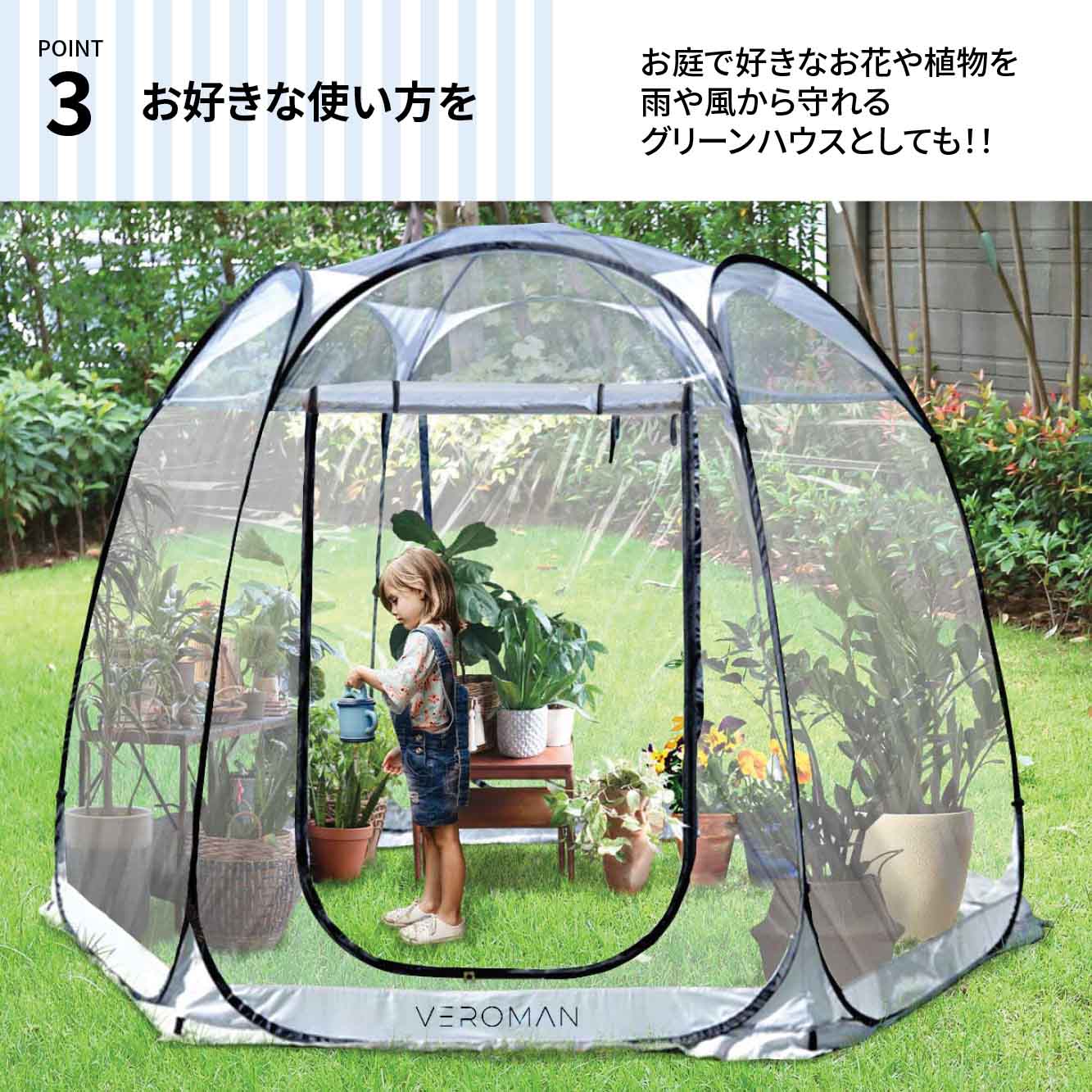 Amazon.co.jp: インフレータブルバブルキャンプテント、3.5m透明