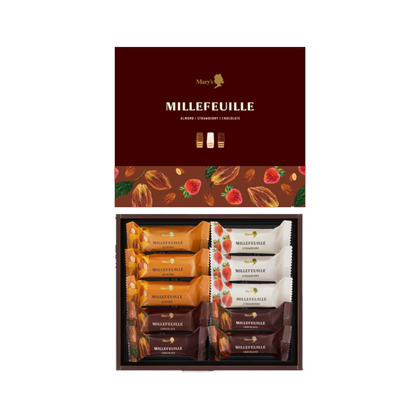 メリーチョコレート　ミルフィーユ10個入　まとめ売りセール mary-012.jpg