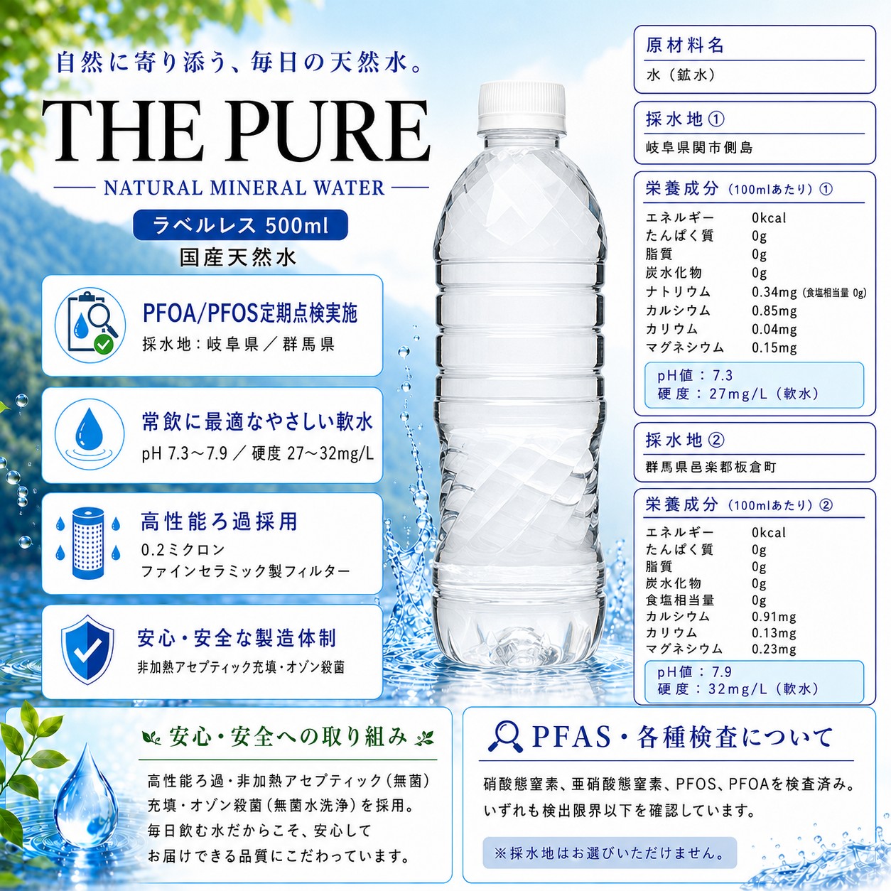 東京都のみ送料無料 1ケース ラベルレス 水 ...の詳細画像2