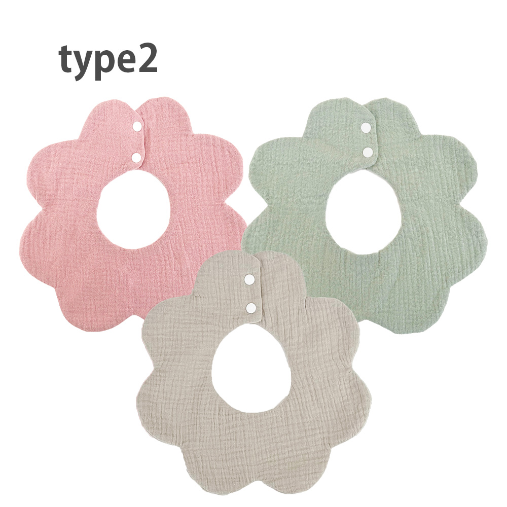 ガーゼ スタイ よだれかけ 3枚セット 360° 男の子 女の子 ベビー