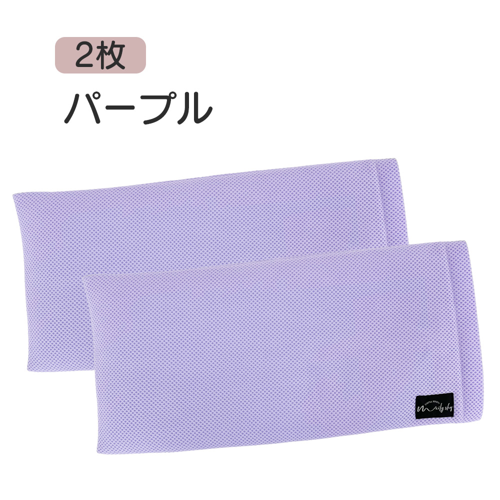 アイス枕カバー 2枚セット アイス枕 洗える メッシュ ムレにくい 発熱