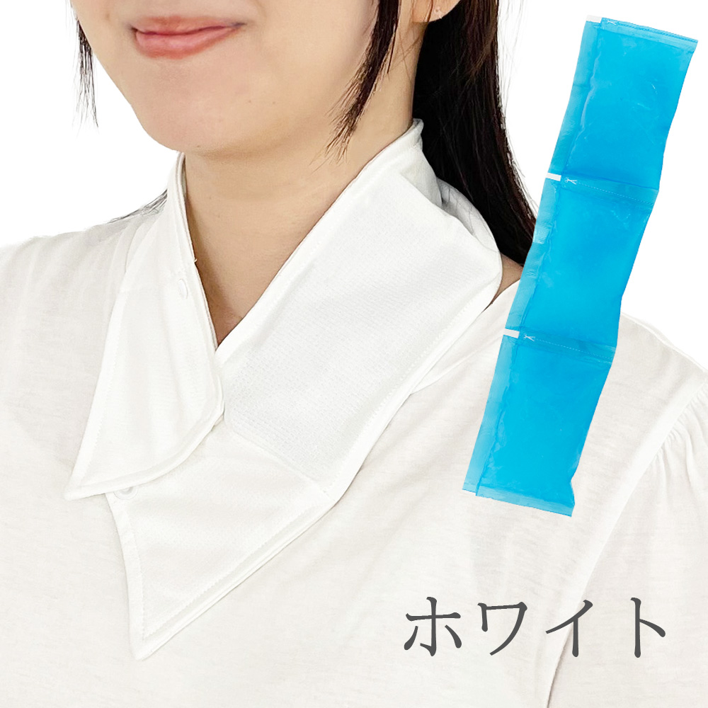 ネッククーラー アイスノンカバー 接触冷感 抗菌 UVカット デニム 花柄