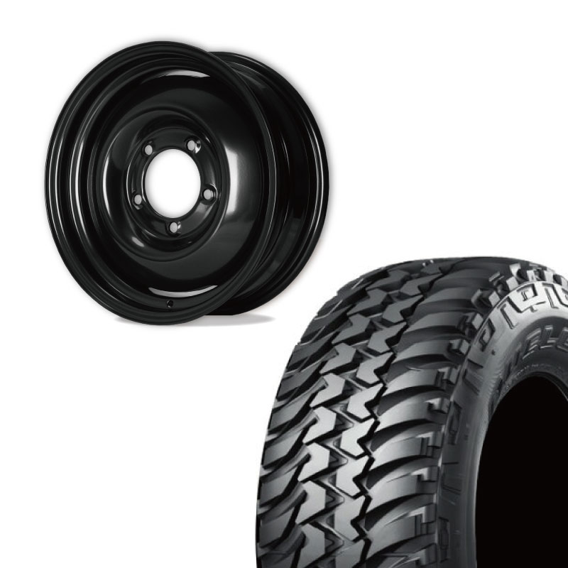 DUELER 185/85R16 BRIDGESTONE M/T 674 BL(ブラックレター)&オールド