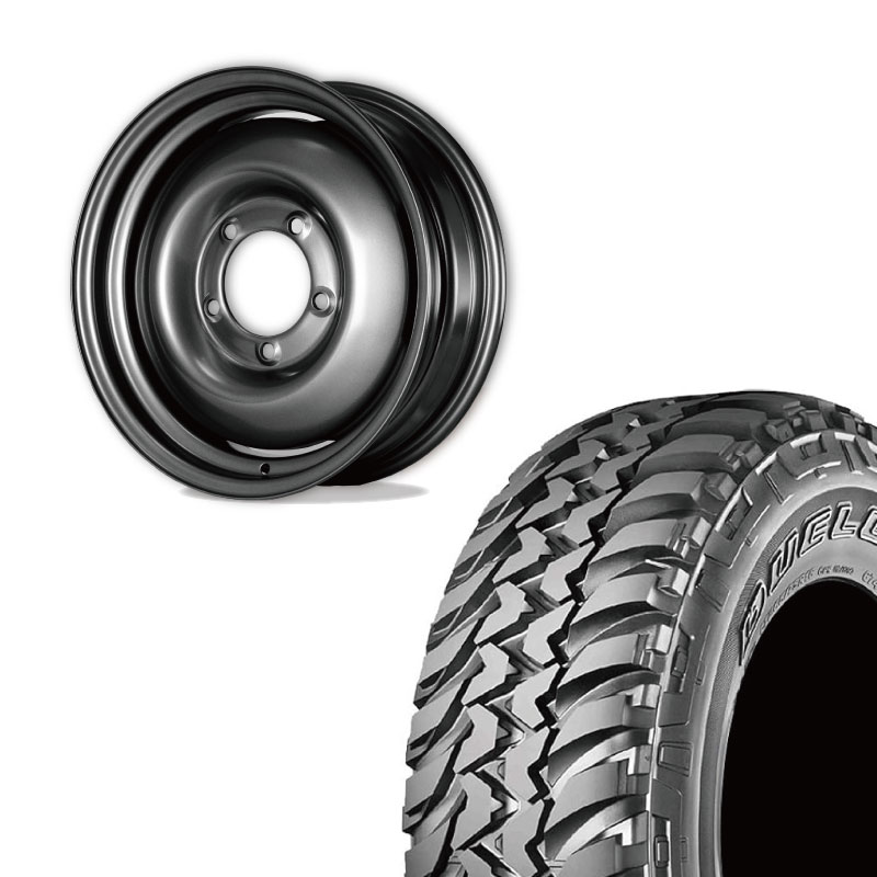 DUELER 225/75R16 BRIDGESTONE M/T 674 OWL(ホワイトレター)&オールド 