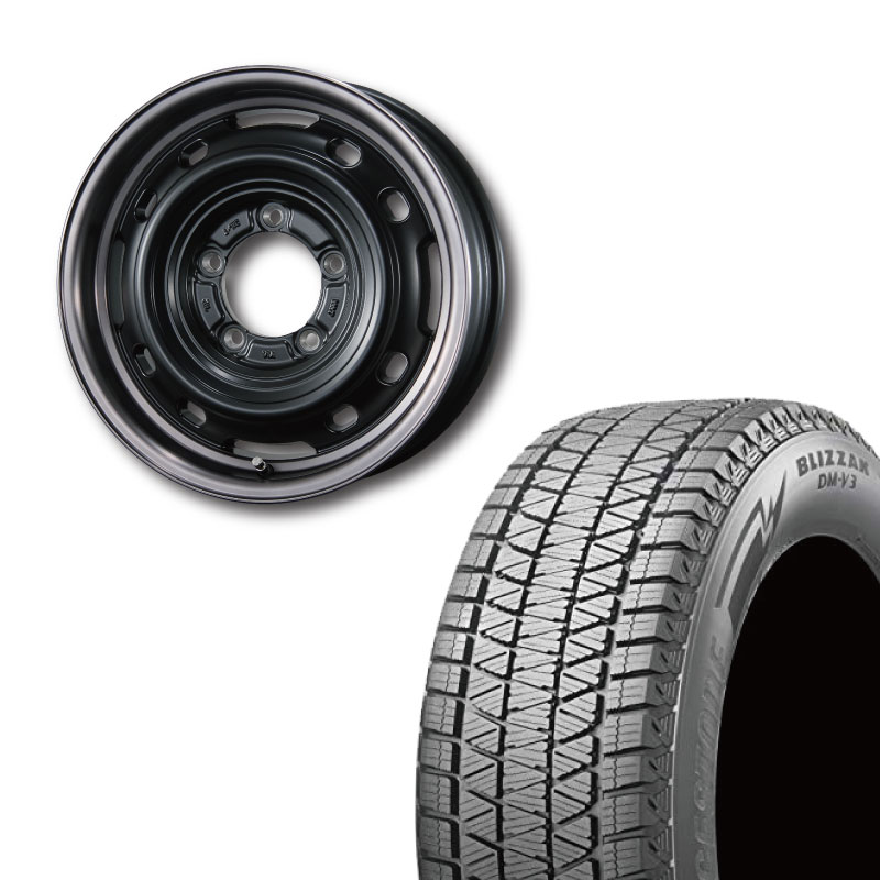 ブリザック 215/70R16 BRIDGESTONE BLIZZAK DM-V3&UNIONRIM TX 16×6J
