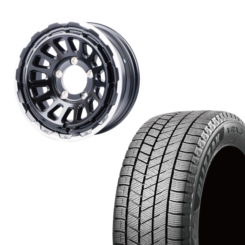 ブリザック 215/65R16 BRIDGESTONE BLIZZAK VRX3&UNIONRIM HR 16×6J -5