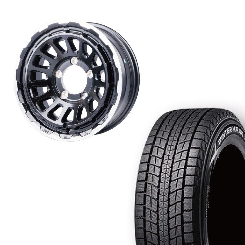 タイヤ・ホイール DUNLOP 215/65R16 WINTERMAXX SJ8 YWH150 WINTER MAXX 215/65R16 DUNLOP SJ8+&UNIONRIM HR 16×6J -5 139.7 5H MB