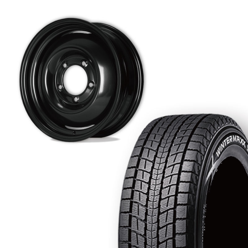 WINTER MAXX 175/80R16 DUNLOP SJ8+&オールドスタイルスチール