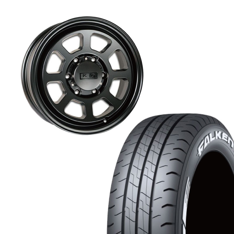 【FALKEN W11 215/65R16C LT】夏タイヤ【DEAN クロスカントリー 16インチ 7J6HPCD139.7+40】ホワイトレター バリ溝 ハイエース等　(STC154) FALKEN W11 215/65R16C LT】夏タイヤ【DEAN クロスカントリー 16インチ