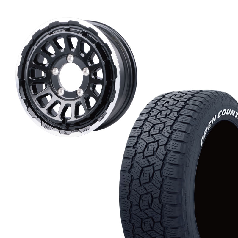 OPEN COUNTRY 215/70R16 TOYO TIRES A/T3 WL(ホワイトレター)&UNIONRIM