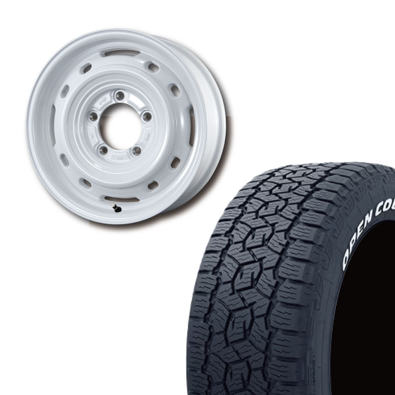 OPEN COUNTRY 215/70R16 TOYO TIRES A/T3 WL(ホワイトレター)&UNIONRIM