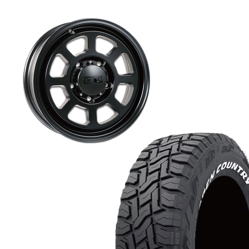 OPEN COUNTRY 185/85R16 TOYO TIRES R/T WL(ホワイトレター)&KG Wheels 