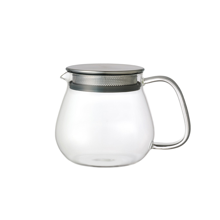 KINTO UNITEA ワンタッチティーポット 460ml 8335 ティーポット 耐熱ガラス 紅茶 ステンレス蓋 キントー ユニティ 茶こし付き レンジ 食洗器 ギフト 雑貨 | KINTO | 01