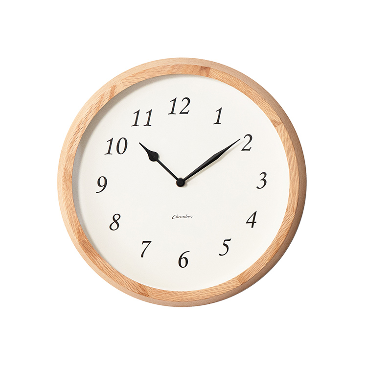 置き時計 アナログ 電波時計 木製 Clair CLOCK クレールクロック 天然木 日本製 INTERZERO インターゼロ CH-076 電波スイープ 静か ウォールクロック 壁掛け | ブランド登録なし | 02