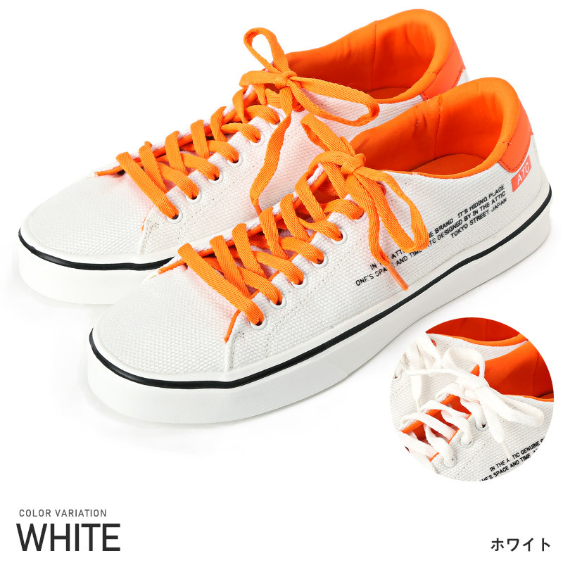 セール スニーカー メンズ シューズ 紳士靴 ローカット キャンバス プリント 靴 サイド ロゴ ビター系 |  | 01