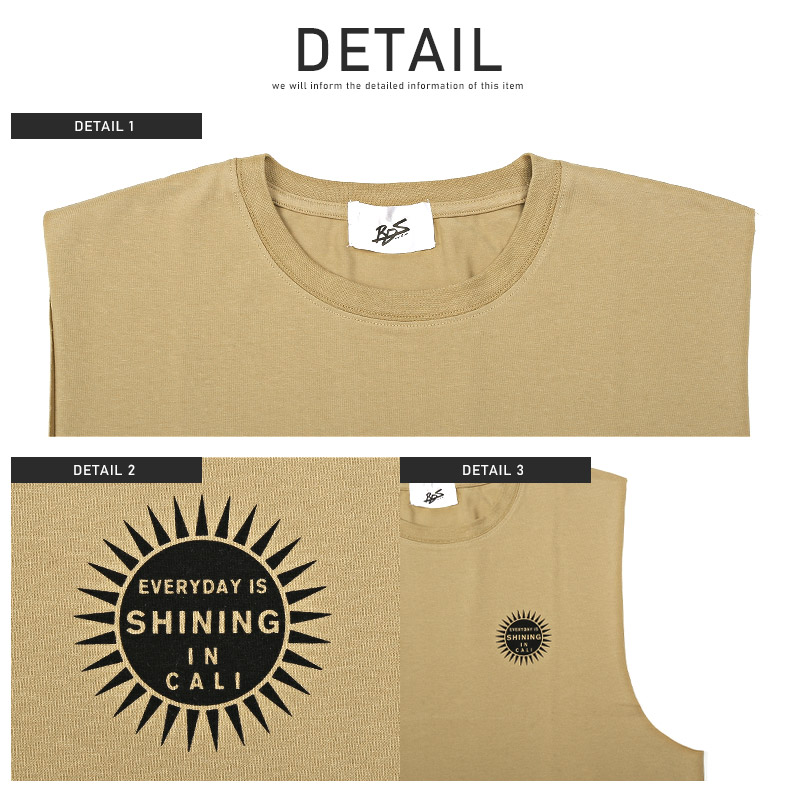 ノースリーブ Tシャツ メンズ トップス ロゴ バックプリント