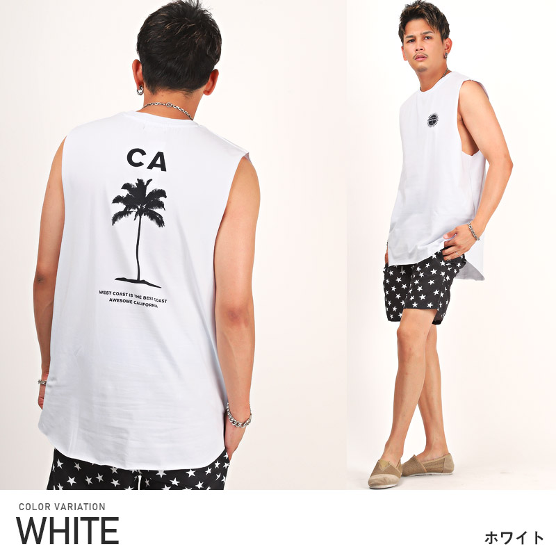 ノースリーブ Tシャツ メンズ トップス ロゴ バックプリント カットオフ ビター系 :aa-1756:CLOTHES UNIT - 通販 -  Yahoo!ショッピング