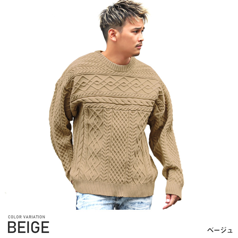 セール 送料無料 ニット メンズ セーター トップス クルーネック 無地 ルーズ 大人 |  | 03