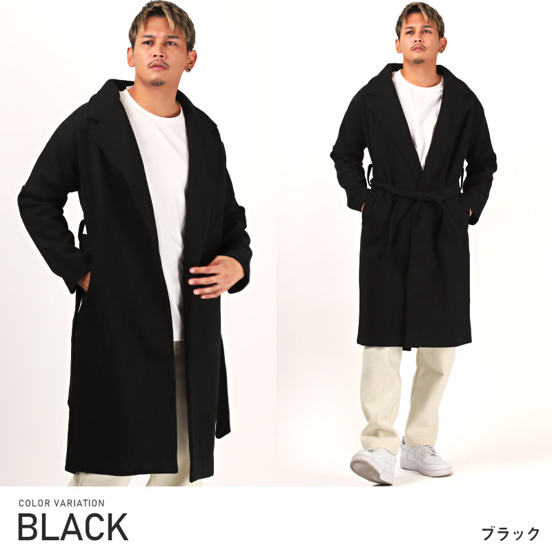 セール ▲送料無料▲ チェスターコート メンズ アウター ロング丈 ウールライク 大人 秋冬 |  | 01