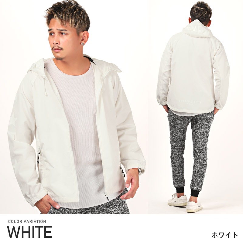 ▲送料無料▲ マウンテンパーカー メンズ トップス 高密度タフタ 星 ロゴ スポーティ |  | 01