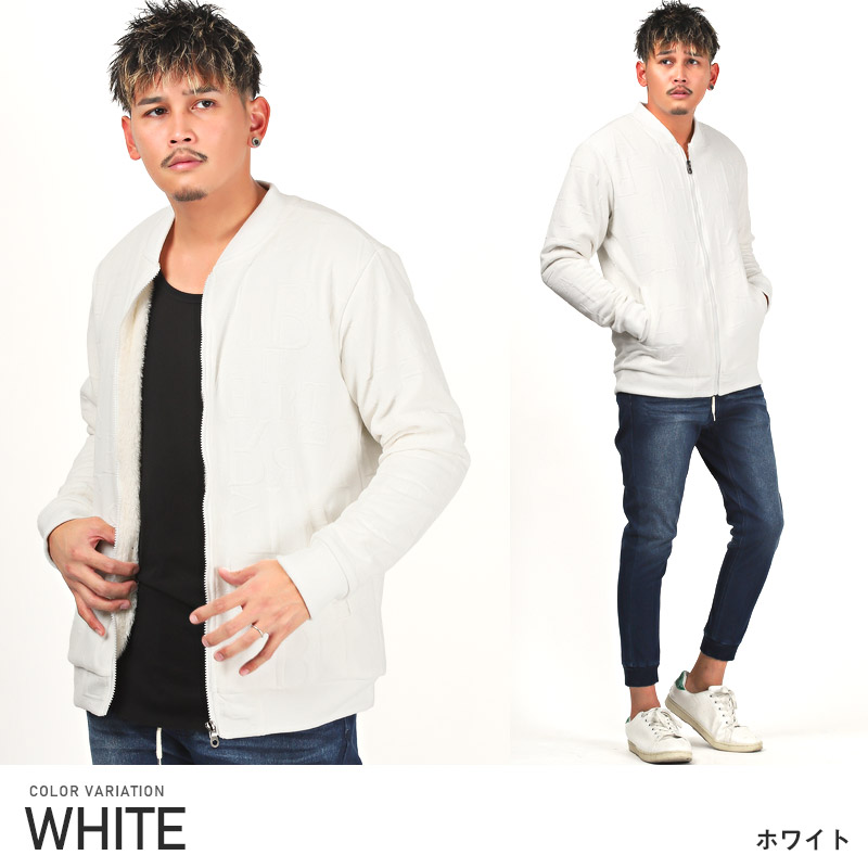 ▲送料無料▲ MA-1ジャケット メンズ アウター 裏ボア ストリート 総柄 ロゴ 暖か |  | 01