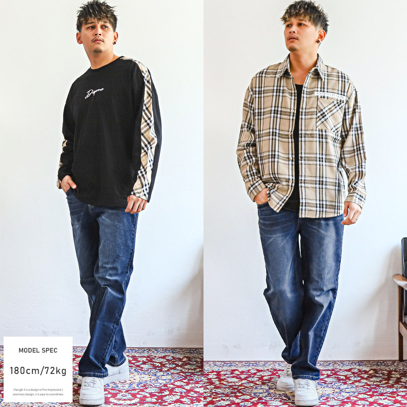 デニムパンツ メンズ ボトムス ストレッチ ジーンズ ストレート
